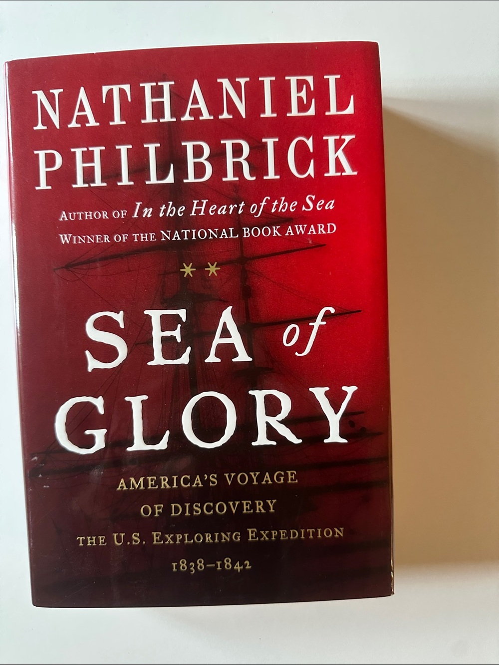 2/$15 Sea of Glory by Nathaniel Philbrick - Red Hardcover Book